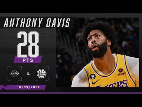 Anthony Davis erupts for 28 PTS in 21 minutes as Lakers edge past Warriors video clip