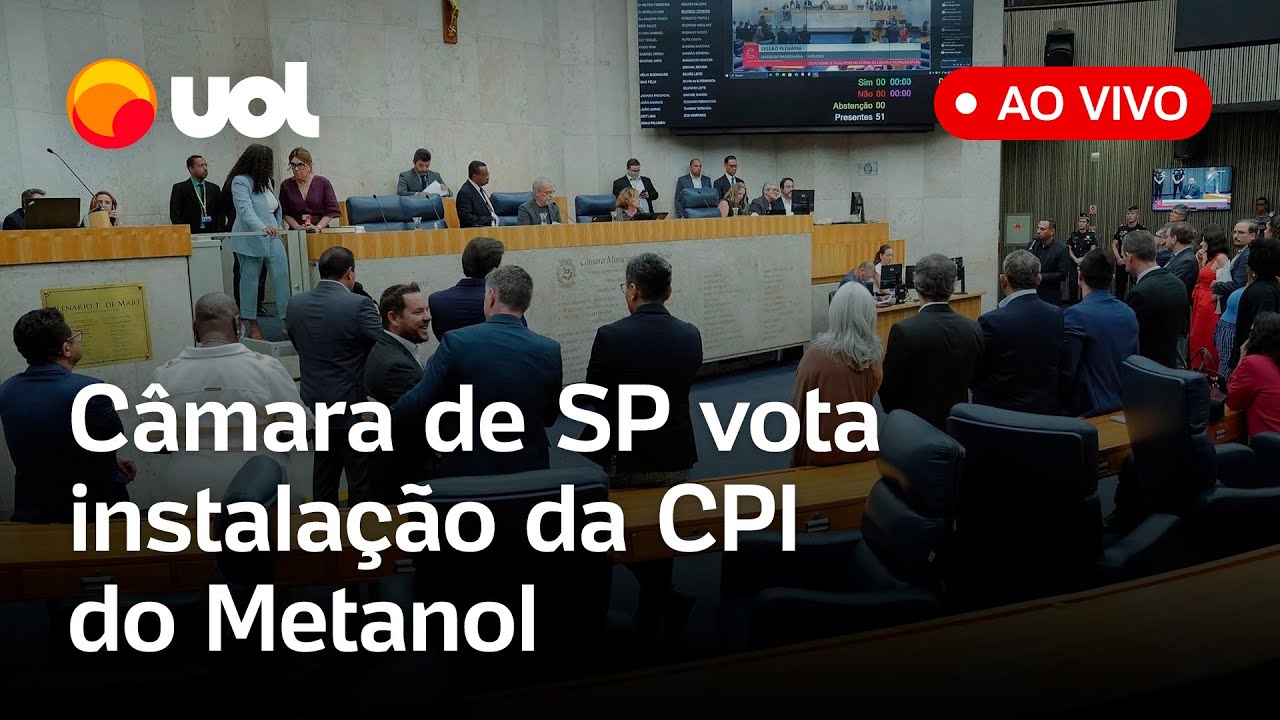 CPI do Metanol Câmara de SP discute a instalação de comissão para investigar bebidas adulteradas