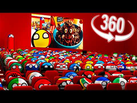 Countryballs School: Drawing Challenge: NOODLES! (VR 360)