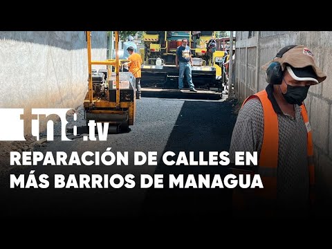 Nuevas calles en el sector de las Casas para el Pueblo en Managua - Nicaragua