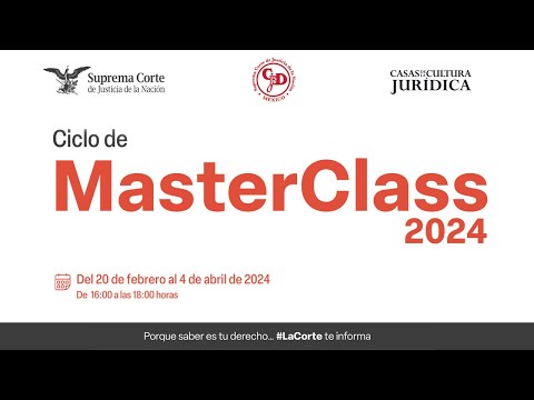 Sesión XIV. División de Poderes del Ciclo de Masterclass