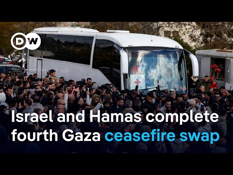 Israel releases more Palestinians in exchange for Gaza hostages | DW News