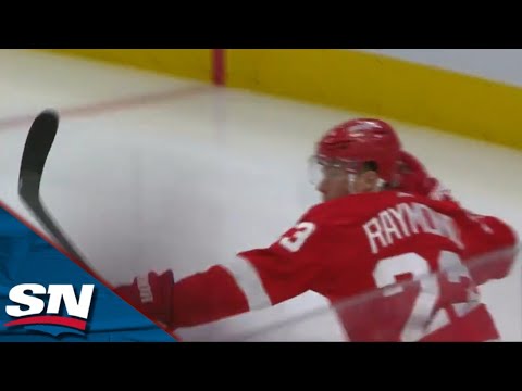 Red Wings Lucas Raymond Makes Slick Move In Tight To Score In Opening Minute