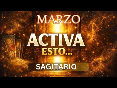 ♐SAGITARIO - MARZO activa esto… y no lo estás viendo - Tarot Tortuga🐢