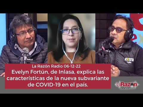 Evelyn Fortún, de Inlasa, explica las características de la nueva subvariante de COVID-19 en el país