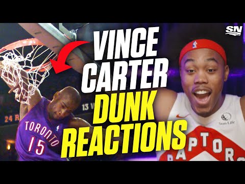 ITS OVER! - Raptors React To Vince Carters Nastiest Dunks