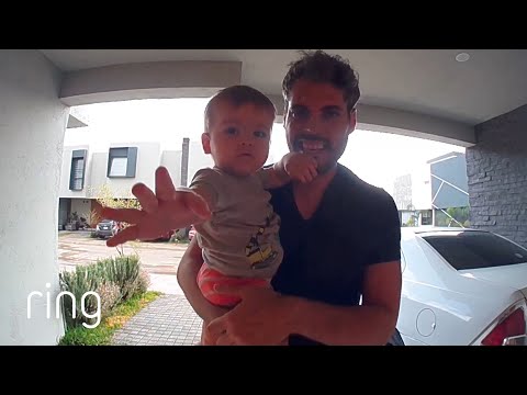 Wholesome! Dad and Baby Talk to Mom Using Two-Way Talk | RingTV