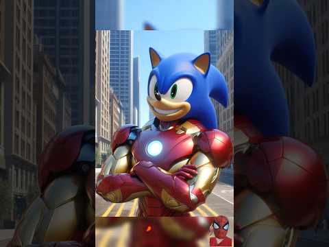 transformation into Ironman | Spiderman vs Goku vs Sonic  #spiderman  #marvel