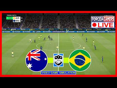 Australia vs Brazil | International Friendly 2026 | Match Today Simulation