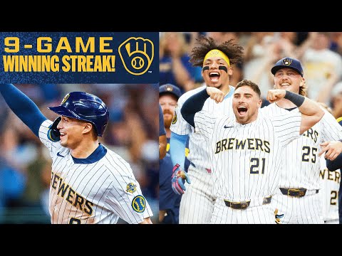 MILWAUKEE MAGIC! Highlights from the Brewers 9-GAME WINNING STREAK!