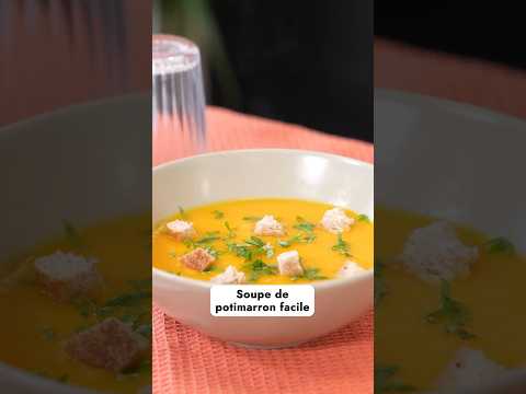 Velouté de potimarron ultra crémeux 🤤🍲 #Potimarron #RecetteFacile