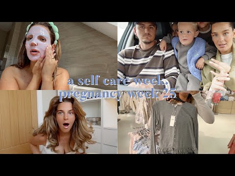 pregnancy week 25. weird cravings, LOTS of self care & shopping haul 🤍