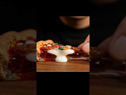 Slicing & Eating a Hyper-Realistic Glass Pizza | #ASMR #SatisfyingShorts #GlassArt #AIAsmr