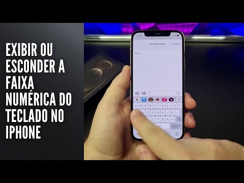 Exibir ou Esconder a Faixa Numérica do Teclado no iPhone