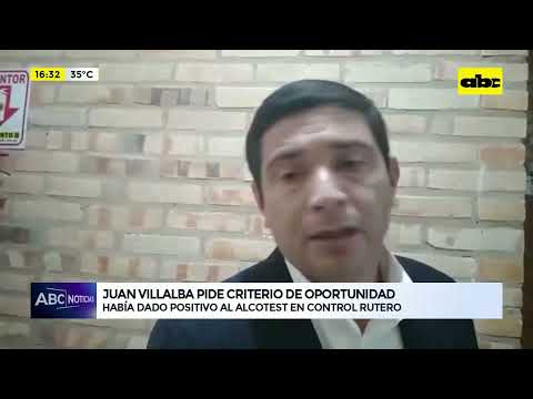 Juan Villalba pide criterio de oportunidad