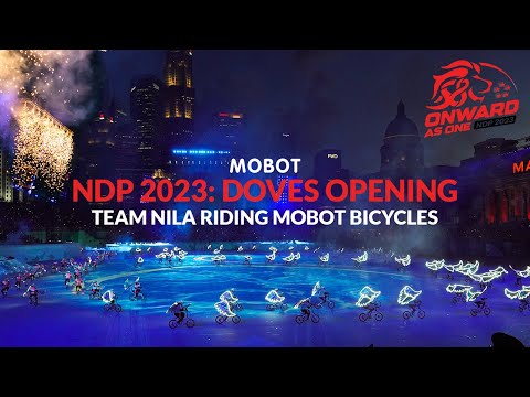 NDP 2023: Doves Opening Act | Team Nila Riding Mobot Bicycles | Singapore