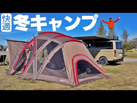 ハイエースと行く冬キャンプ旅！【新型ポータブル電源を投入】