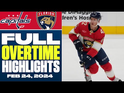 Washington Capitals at Florida Panthers | FULL Overtime Highlights - February 24, 2024