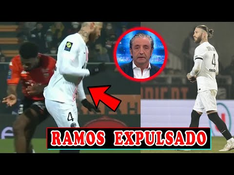 ASI REACCIONA PRENSA EUROPEA a TARJETA ROJA y EXPUSION de SERGIO RAMOS LORIENT vs PSG 1-1