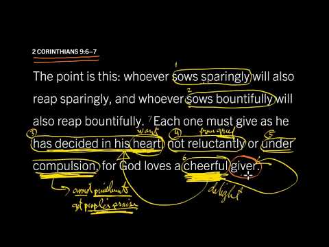 2 Corinthians 9:6–11 // Why Do You Give to the Church?