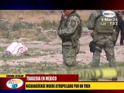 Nicaragúense muere atropellado por un tren en México