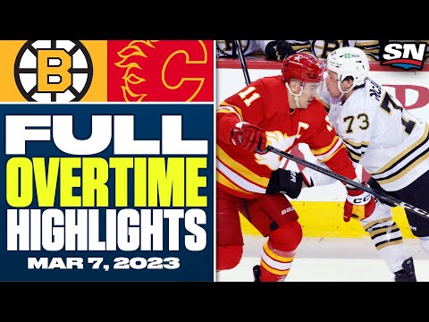 Boston Bruins at Calgary Flames | FULL Overtime Highlights - February 22, 2024