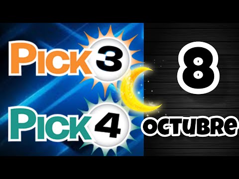 Resultado PICK 3 Y PICK 4 NOCHE Martes 8 de Octubre de 2024