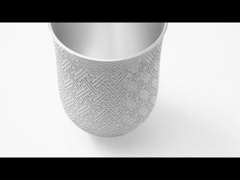 Nendo carves "four-layered" vase from a single 100-kilo block of aluminium