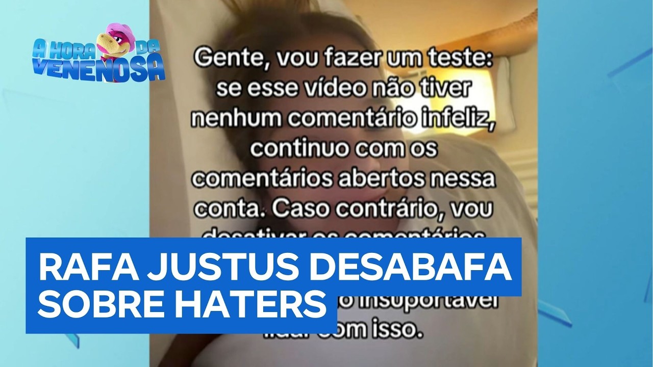 Rafaella Justus desabafa e diz que não aquenta mais comentários negativos sobre ela nas redes