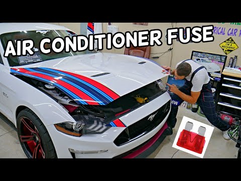 FORD MUSTANG AC COMPRESSOR FUSE, AIR CONDITIONER FUSE LOCATION REPLACEMENT 2015 2016 2017 2018 2019