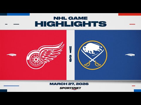 NHL Highlights | Red Wings vs. Sabres - March 27, 2026