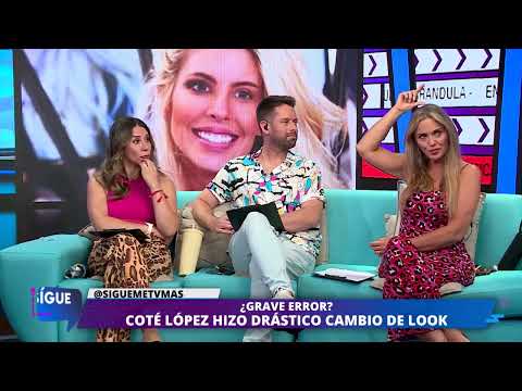 Coté López estrenó cambio de look