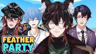 4 VTUBER INDIE INI MAIN GAME PARTY TAPI JADI AYAM???? - FEATHER PARTY