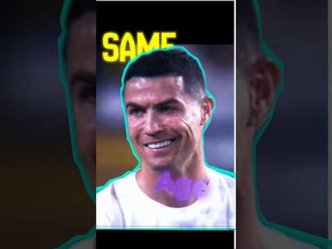 Just Difference in Age..🥶 #cr7 #aura #football