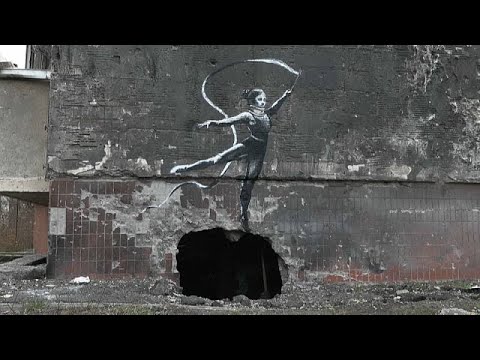 Ukrajnában jelentkezett új falfestménnyel Banksy