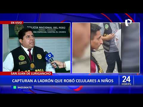 San Juan de Lurigancho: capturan a delincuente que robó celulares a niños