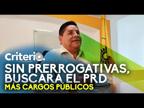 Sin prerrogativas, buscará el PRD más cargos públicos