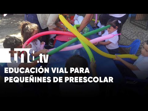 Preescolar «Pequeña Sonrisa», en Managua, aprende educación vial con manualidades - Nicaragua