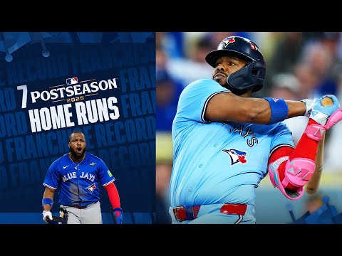 LUCKY NUMBER 7️⃣! Vlad Guerrero Jr. is now up to 7 Postseason HRs (Blue Jays franchise record!)