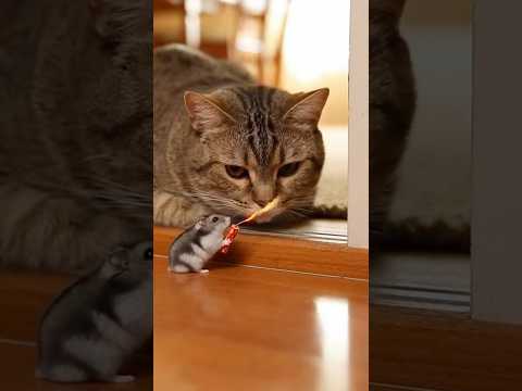 "YOU LIT A FIRECRACKER?!" Cat Turns Prankster into Dinner 🤯🧨🍽️