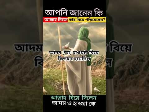 আদম আ হাওয়া বিবির বিয়ে কিভাবে হয়েছিল #shorts#shortsvideo #islamic#islam#foryou