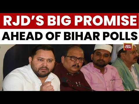 RJD Vows to Scrap Waqf Act if Tejashwi Wins Bihar, BJP Warns of 'Jungle Raj' | India Today News