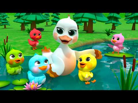 Five Little Ducks Went Swimming | Newborn Baby Songs & Nursery Rhymes
