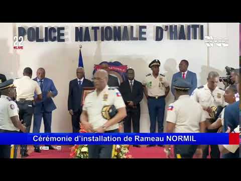 Cérémonie d’installation de Rameau NORMIL, nouveau DG a.i de la PNH. #Rtvc #22Live #MS