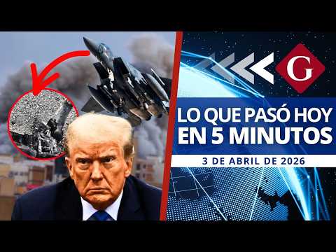 🔵 Noticias 3 abril: IRÁN DERRIBA PODEROSO CAZA DE EEUU Y TRUMP DESPIDE A JEFE MILITAR | Noticiero