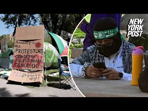 Stanford submits ‘deeply disturbing’ photo of anti-Israel protester wearing Hamas headband to FBI