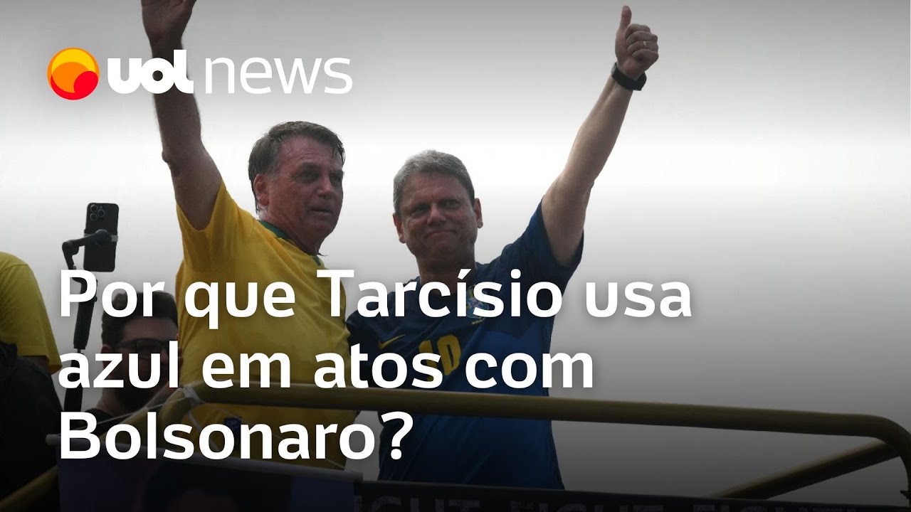 Tarcísio de camisa azul da seleção com Bolsonaro não é por acaso semiótica explica