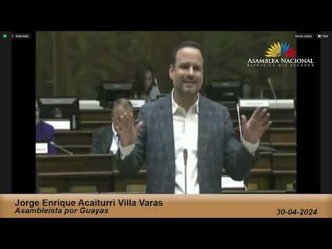 Asambleísta Jorge Acaiturri - Sesión 919 - #JuicioPolítico