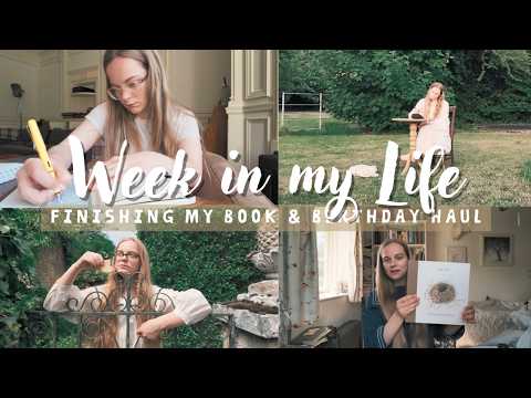 Week in My Life || birthday haul, finishing my book & making a short film