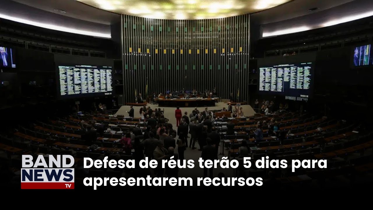 Defesa de réus terão 5 dias para apresentarem recursos | BandNews TV